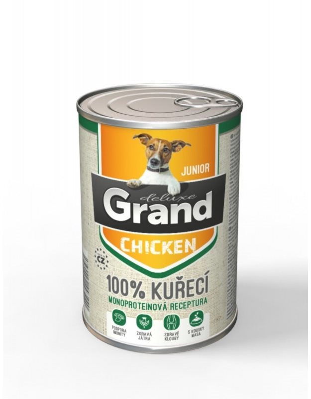 Grand deluxe 100 % kuracie Junior 400 g