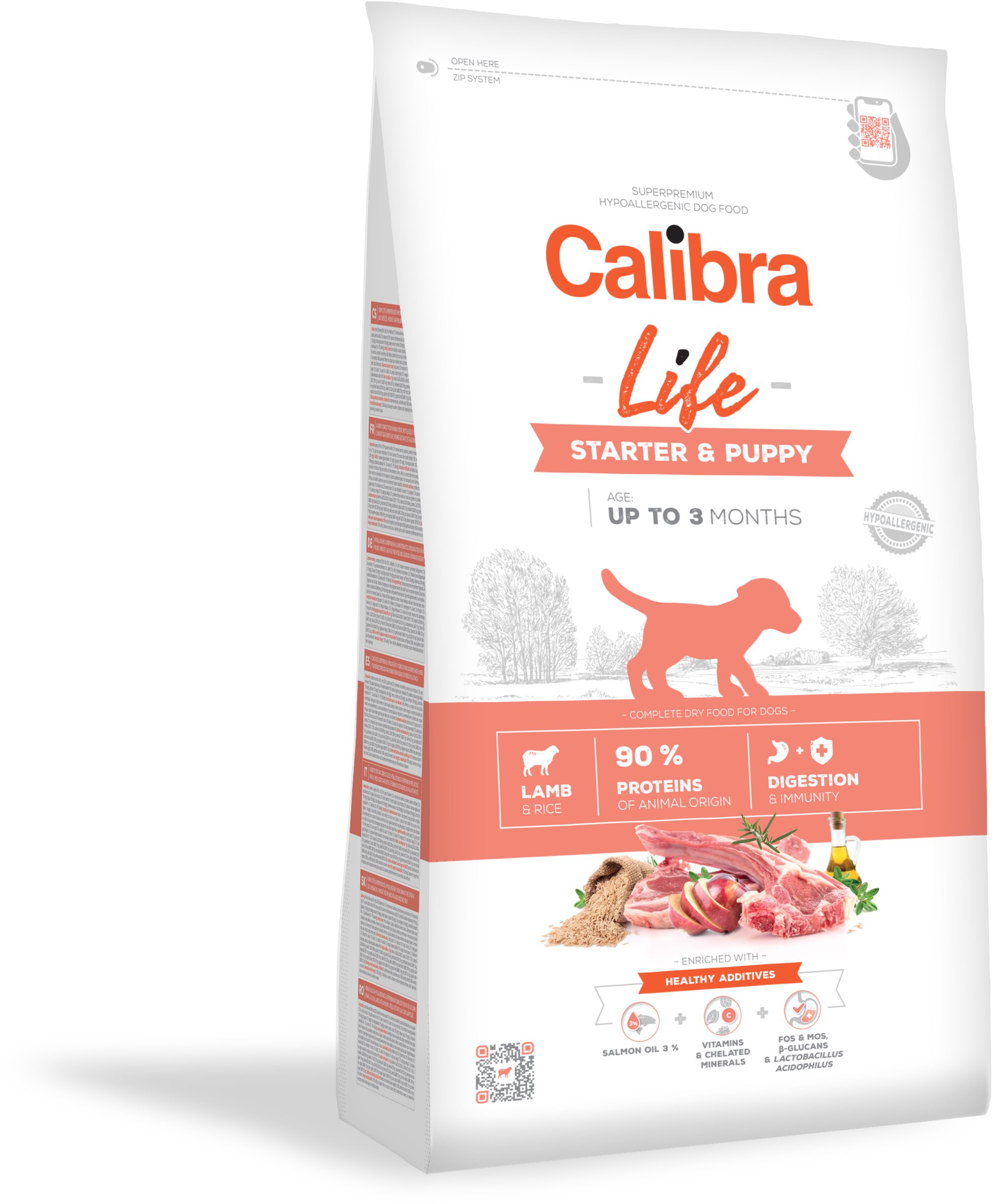 Calibra Dog Life Starter & Puppy Lamb 2,5 kg