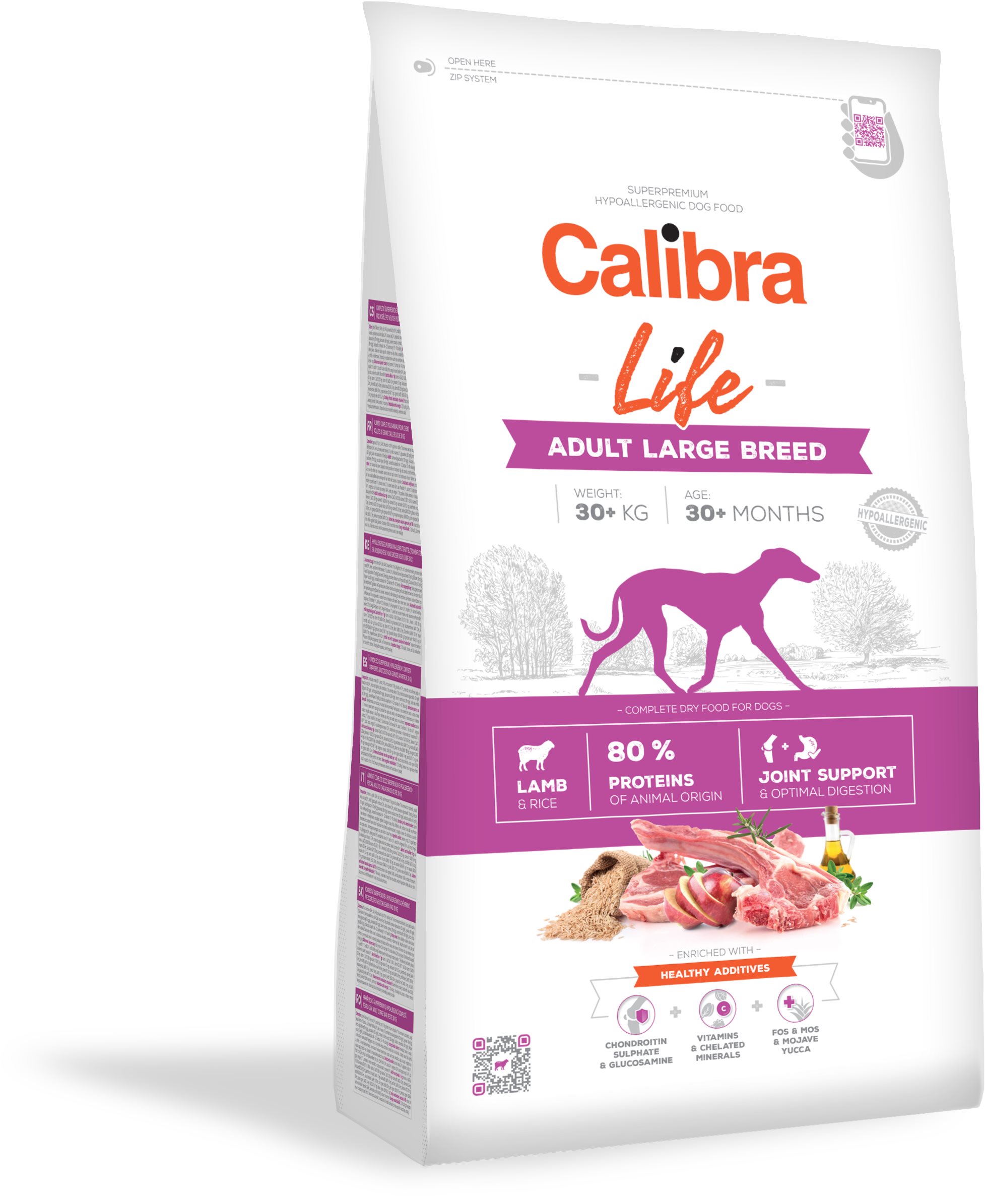 Calibra Dog Life Adult Large Breed Lamb 12 kg