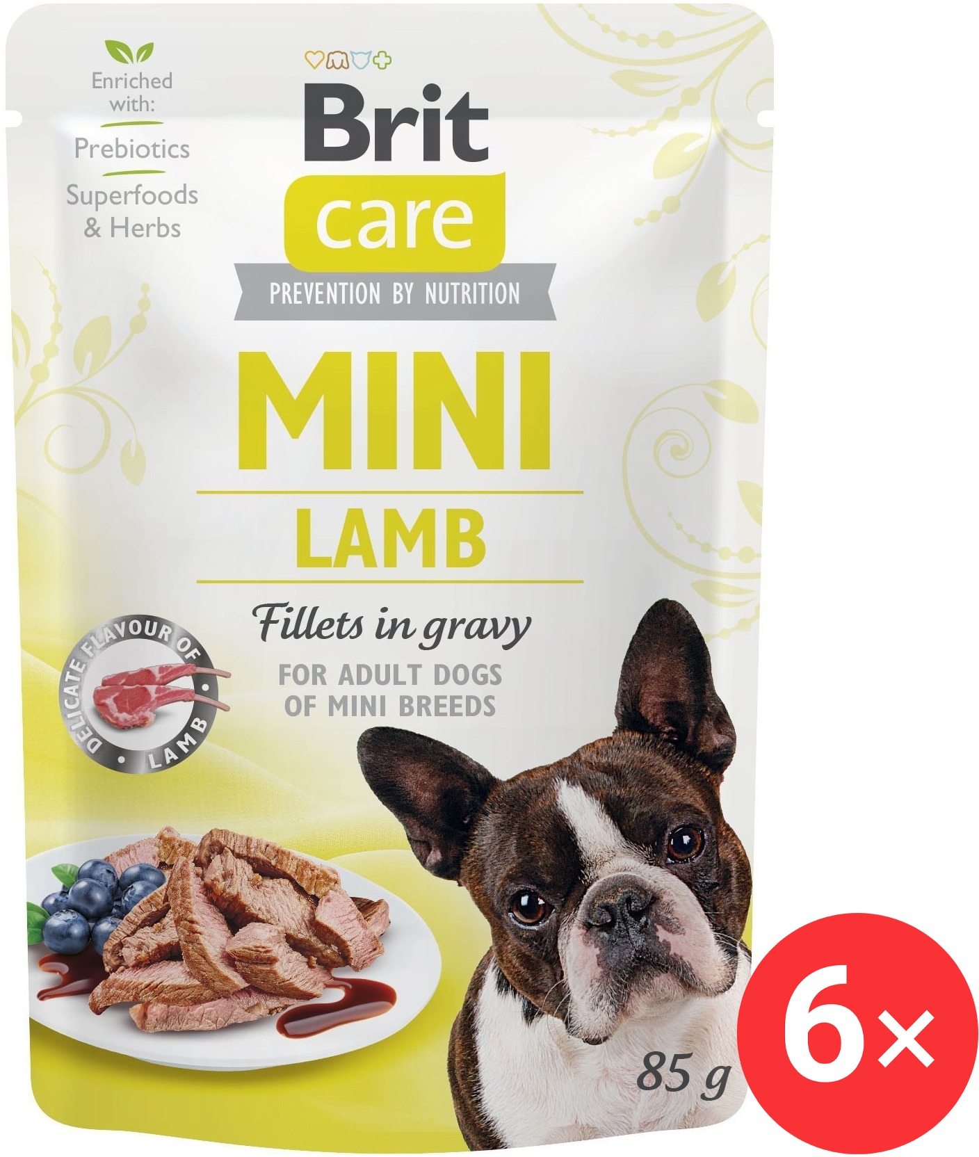 Brit Care Mini Lamb Fillets in Gravy 6× 85 g