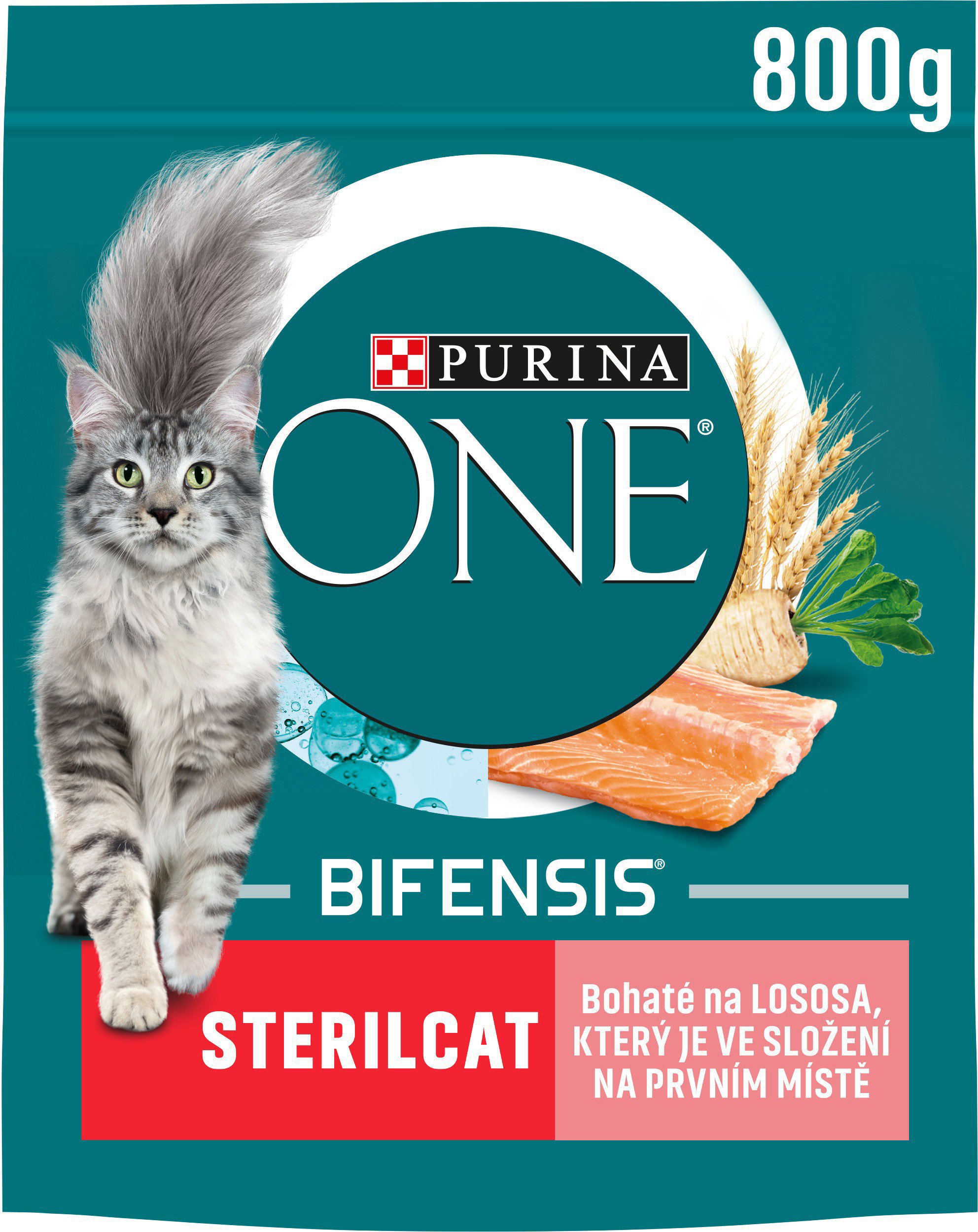Purina ONE Bifensis Sterilised granuly pre mačky losos 800 g