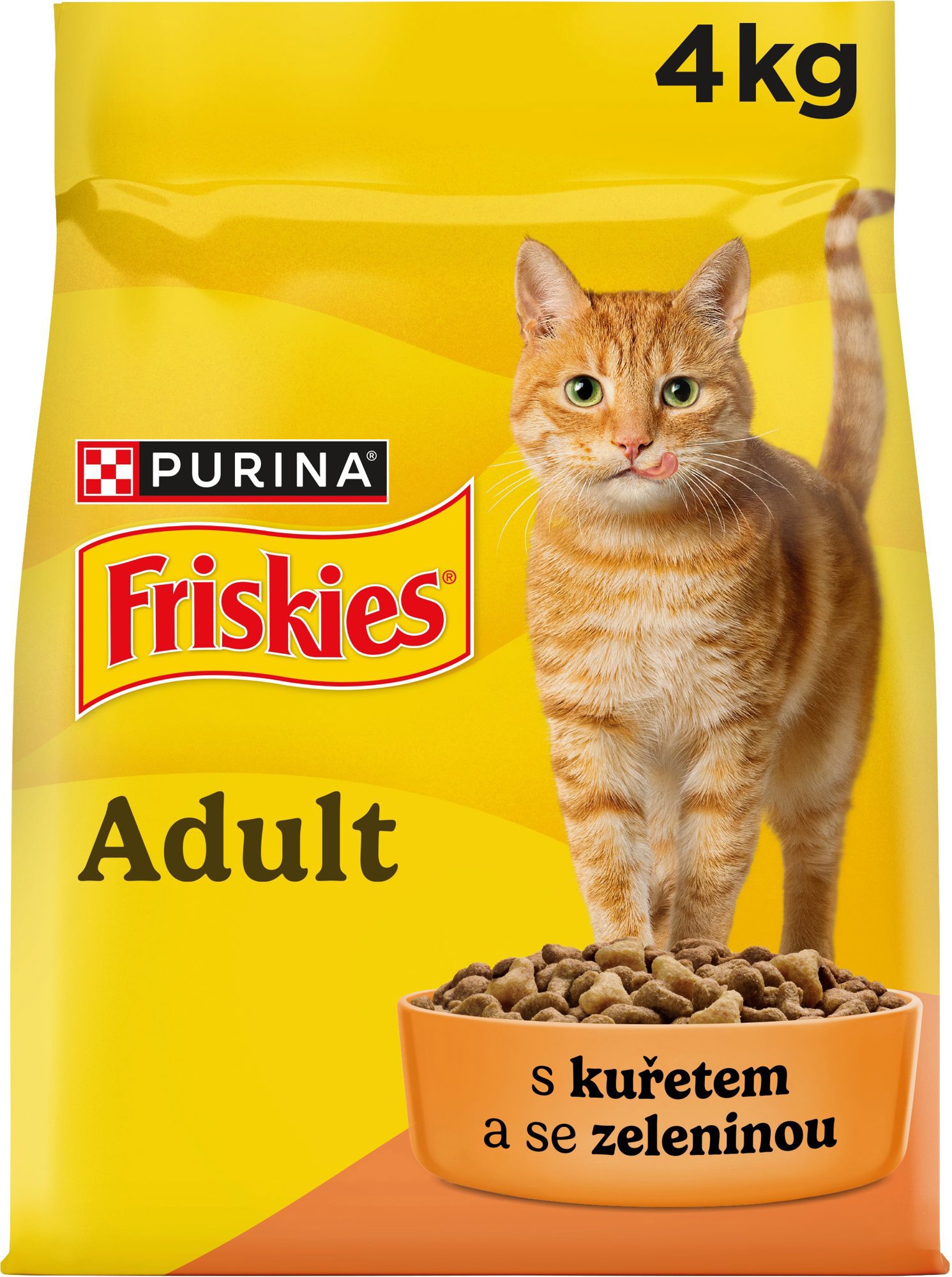 Friskies granuly pre mačky kura, zelenina 4 kg