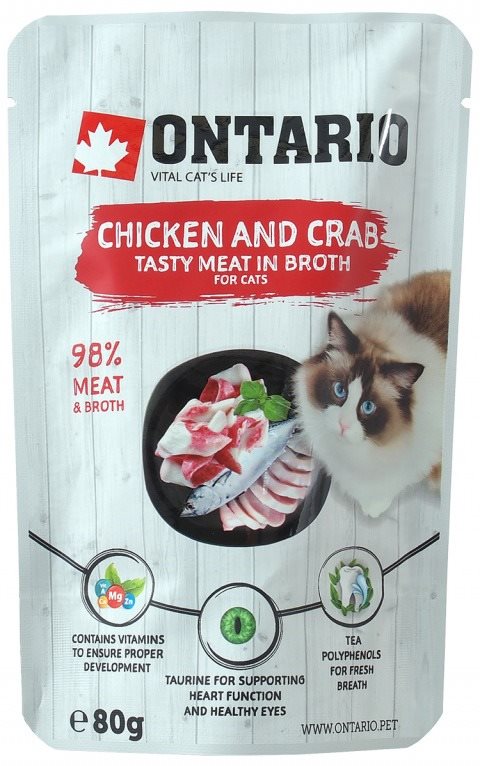 Ontario Vrecko kuracie a krab vo vývare 80 g