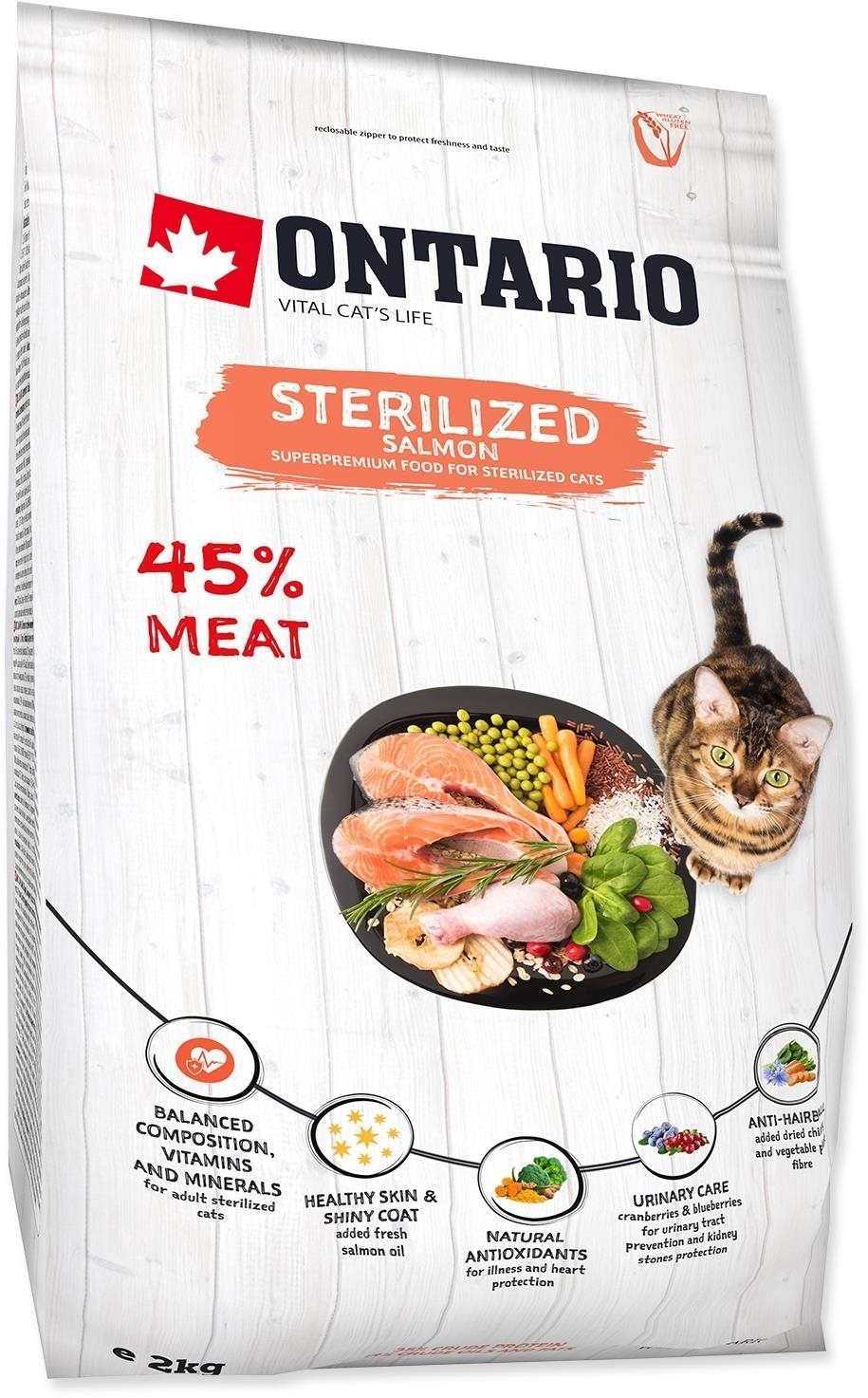 Ontario Cat Sterilised Salmon 2 kg