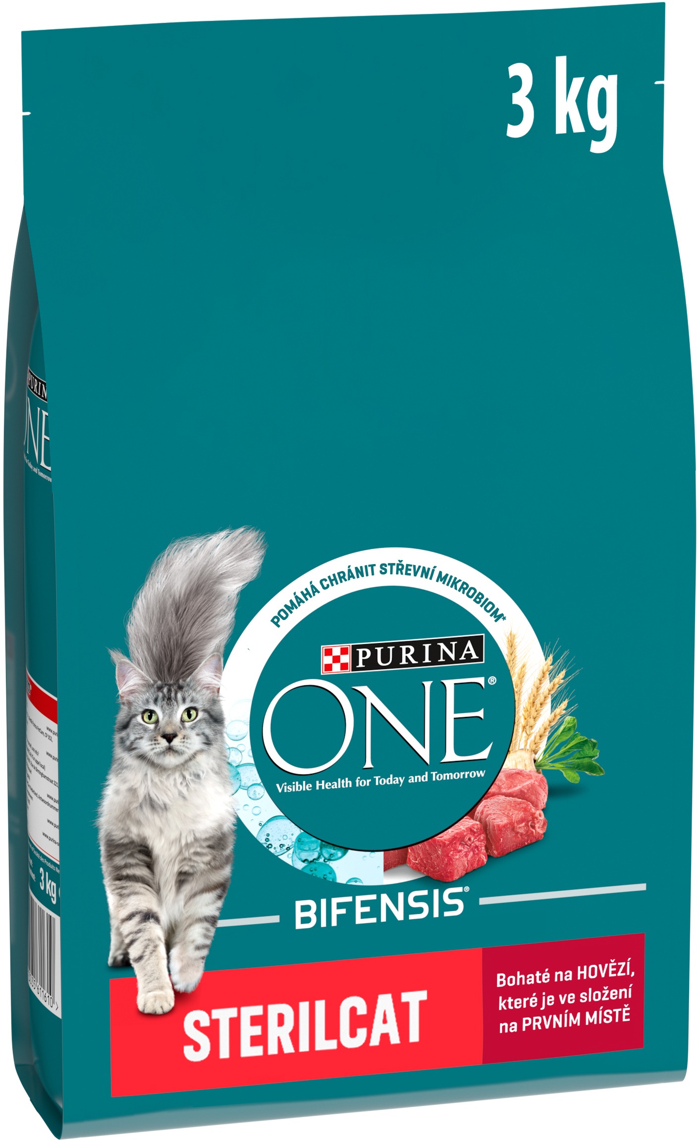 Purina ONE Bifensis Sterilised granuly pre mačky hovädzie 3 kg