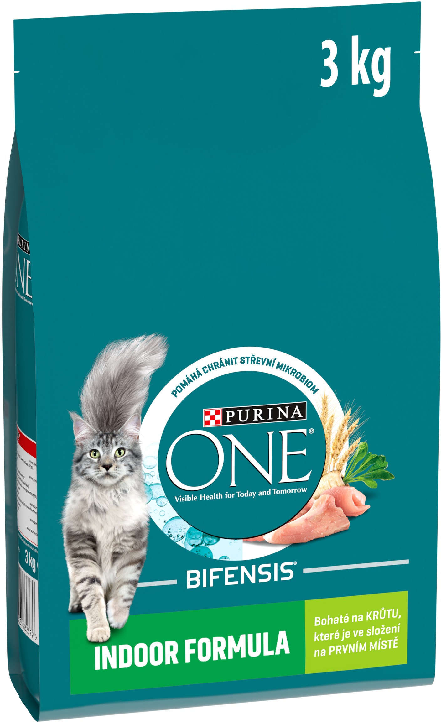 Purina ONE Bifensis Indoor granuly pre mačky morka 3 kg