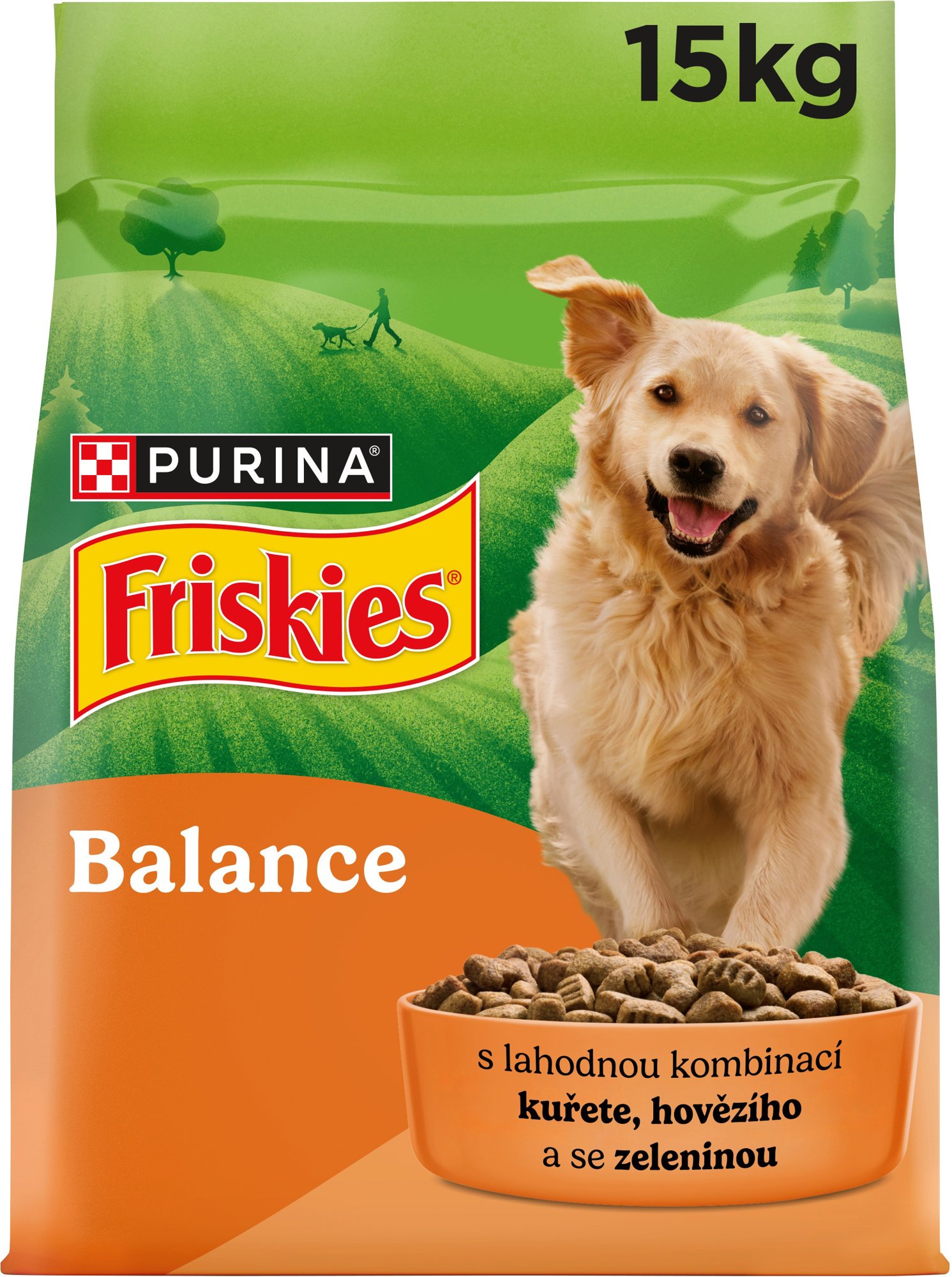 Friskies Balance granuly pre psov kura, zelenina 15 kg