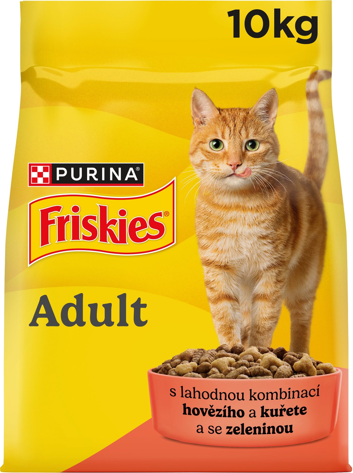 Friskies granuly pre mačky hovädzie, kura, zelenina 10 kg