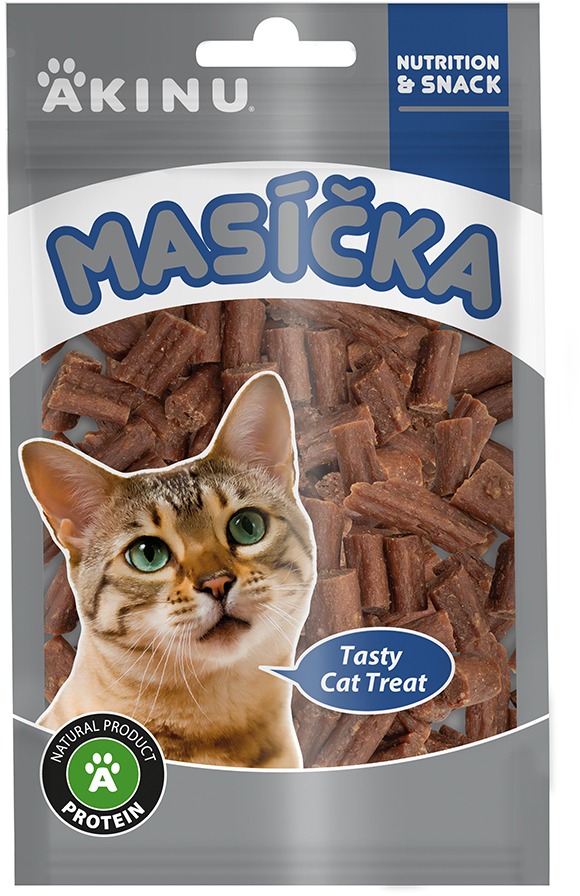 Akinu Jahňacie kúsky pre mačky 50 g