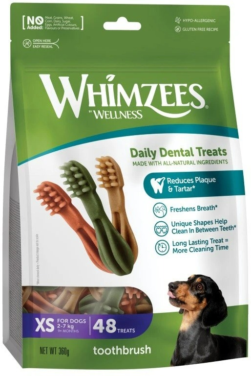 Whimzees Dental zubná kefka pre psa XS 7,5 g, 48 ks v balení