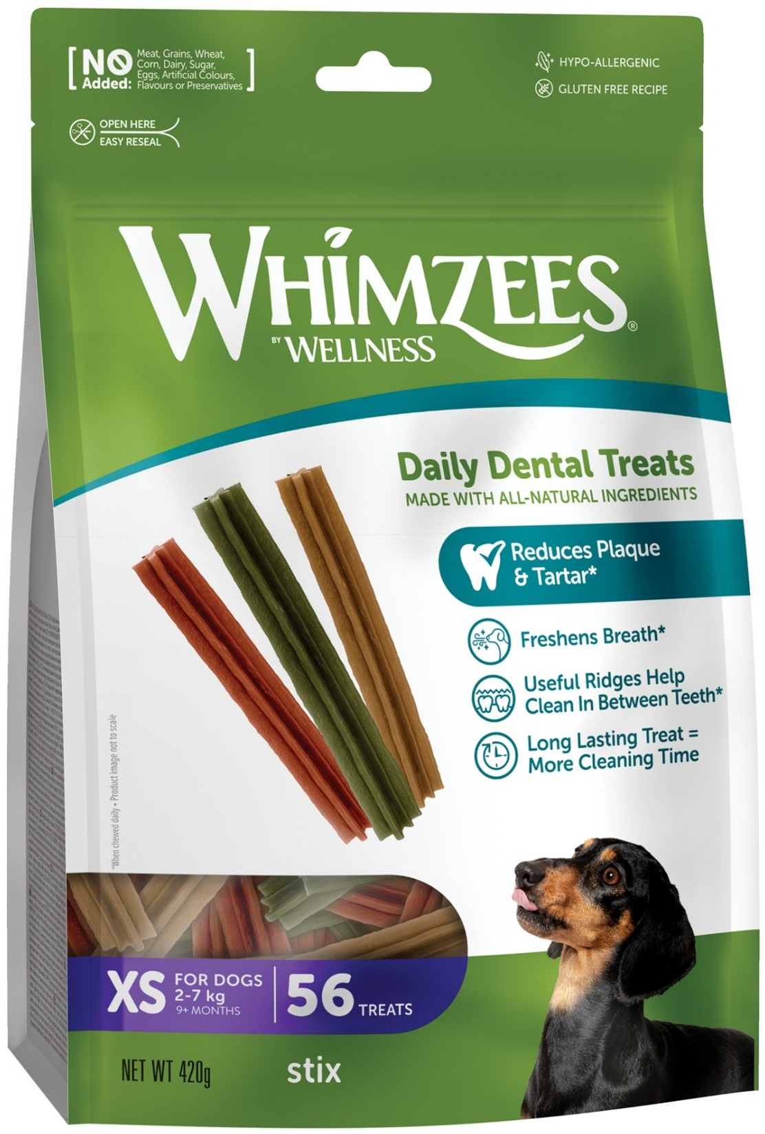 Whimzees Dental stix XS 7,5 g 48 + 8 ks