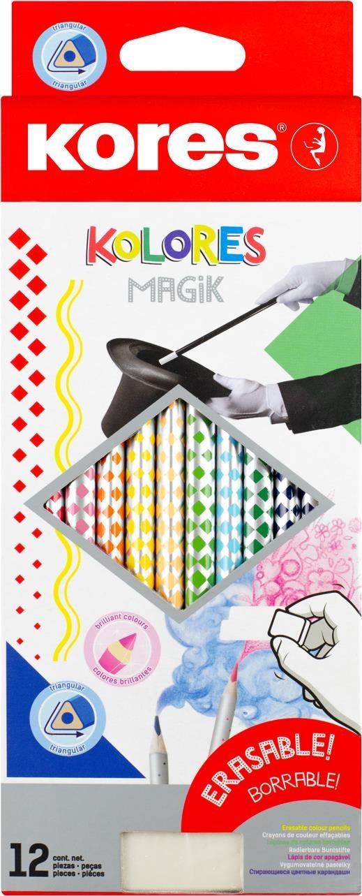 KORES KOLORES MAGIK gumovateľné 12 farieb