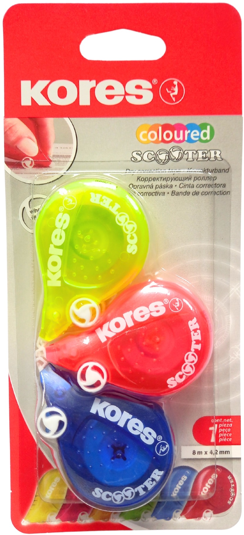 KORES SCOOTER 8 m × 4,2 mm – balenie 3 ks