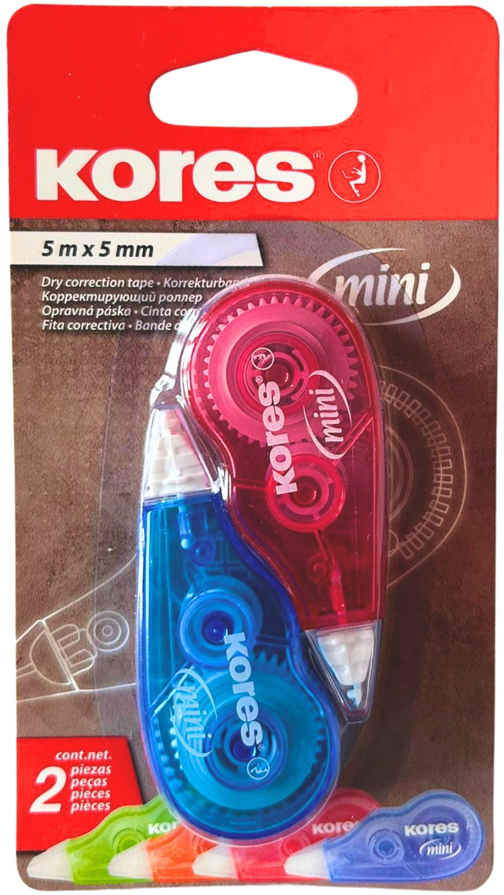 KORES MINI Roller 5 m × 5 mm – balenie 2 ks