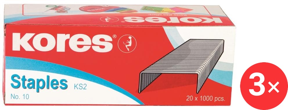 KORES No. 10, 1000 ks – balenie 3 ks