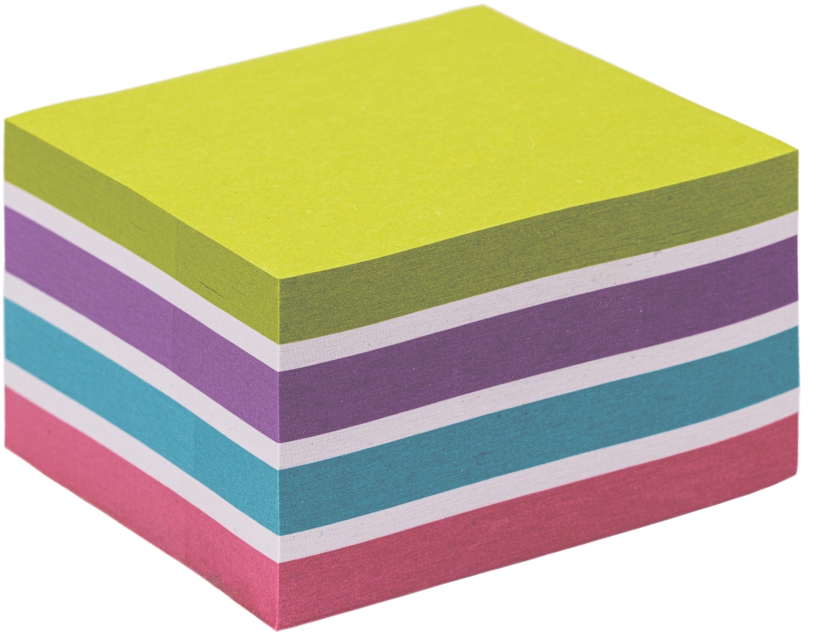 KORES CUBO Pastel Recyklovaný 75 × 75 mm, 450 lístkov, mix farieb