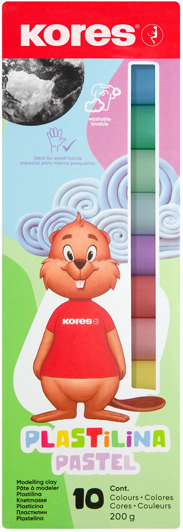 KORES plastelína Pastel 10× 20 g