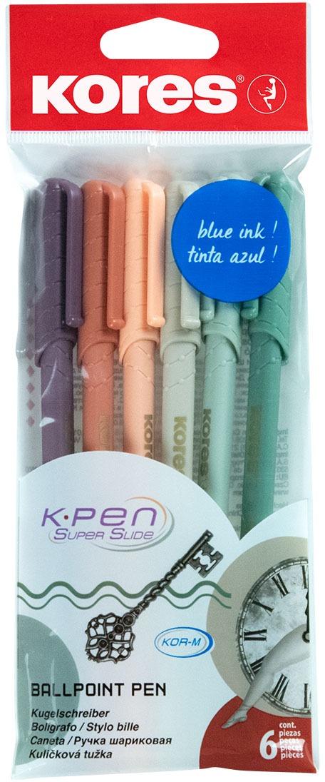 KORES K0 Pen Vintage Style, M-1 mm, mix farieb – balenie 6 ks