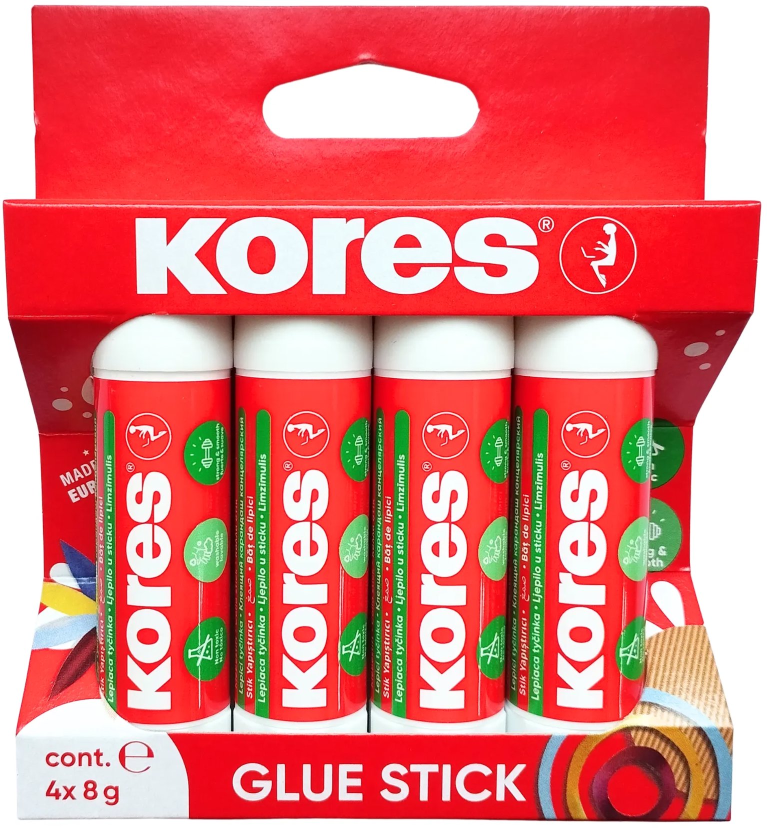 KORES Lepiaca tyčinka 4× 8 g