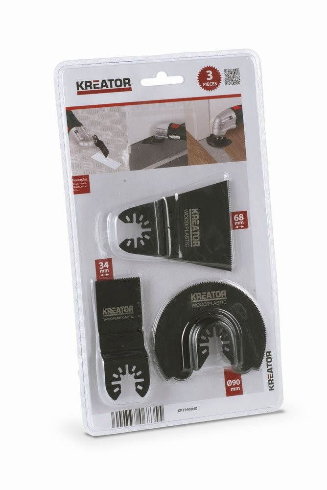 KREATOR Sada pre multifunkčné brúsky 3 ks KRT990040