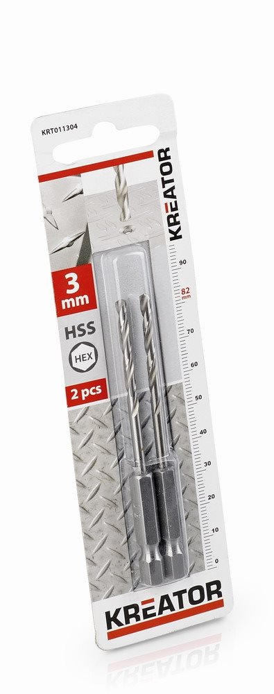 Kreator vrták do kovu HEX 3,0mm HSS