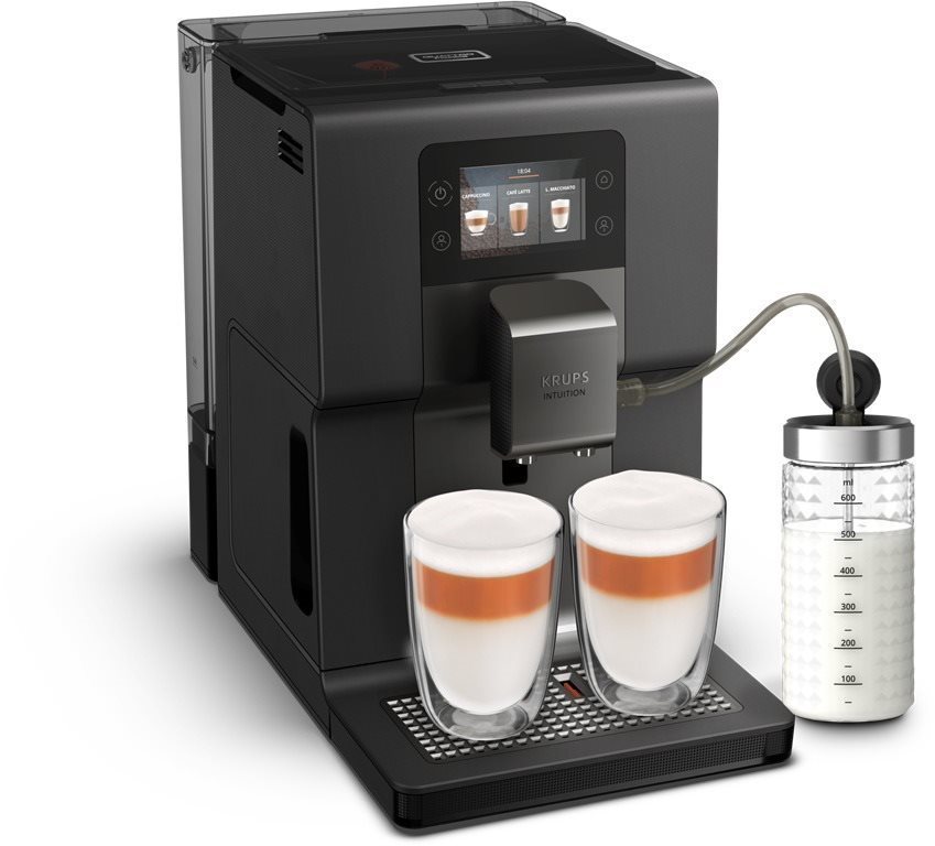 KRUPS EA875U10 Intuition Preference+ Grey s nádobou na mlieko
