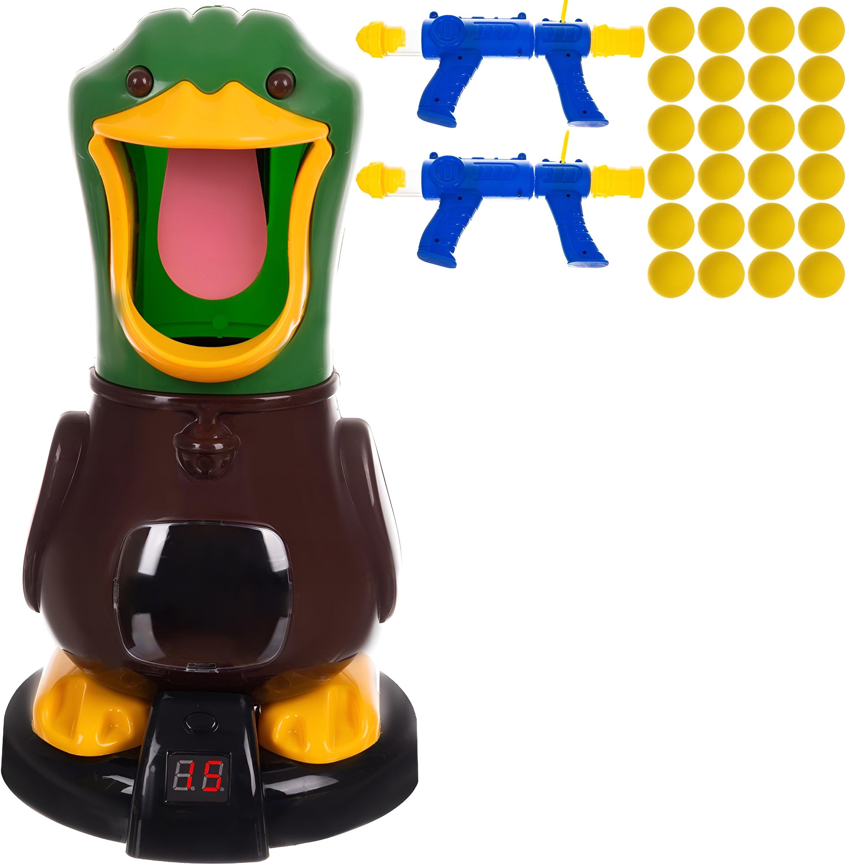 Kruzzel 22959 Hra pištoľ s penovými loptičkami Duck Hunt
