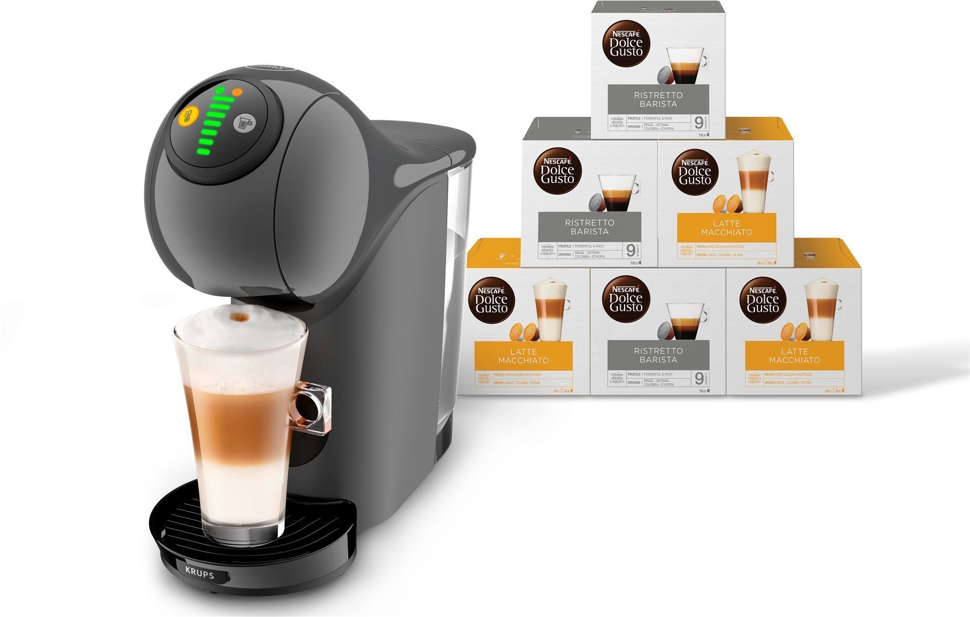 KRUPS KP243B10CZ Nescafé Dolce Gusto Genio S darčeková súprava s 96 kapsulami