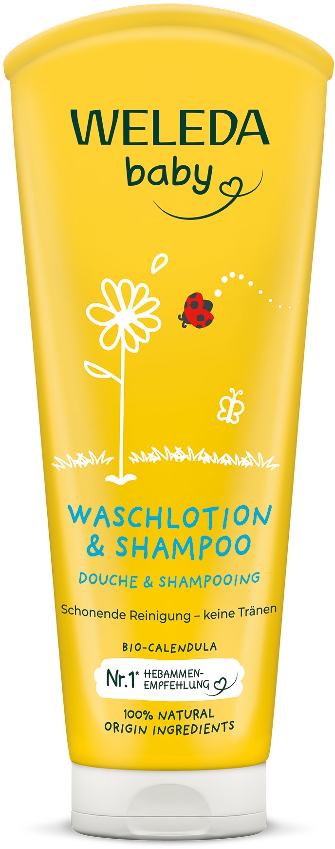 WELEDA Nechtíkový umývací krém a šampón 200 ml