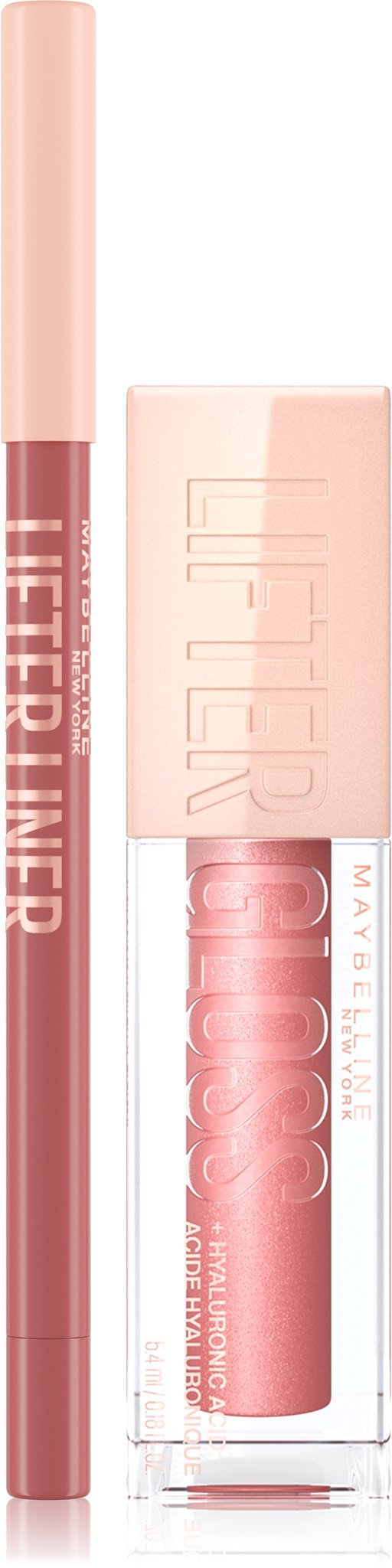 MAYBELLINE NEW YORK Lifter Gloss Moon, Liner Big Set