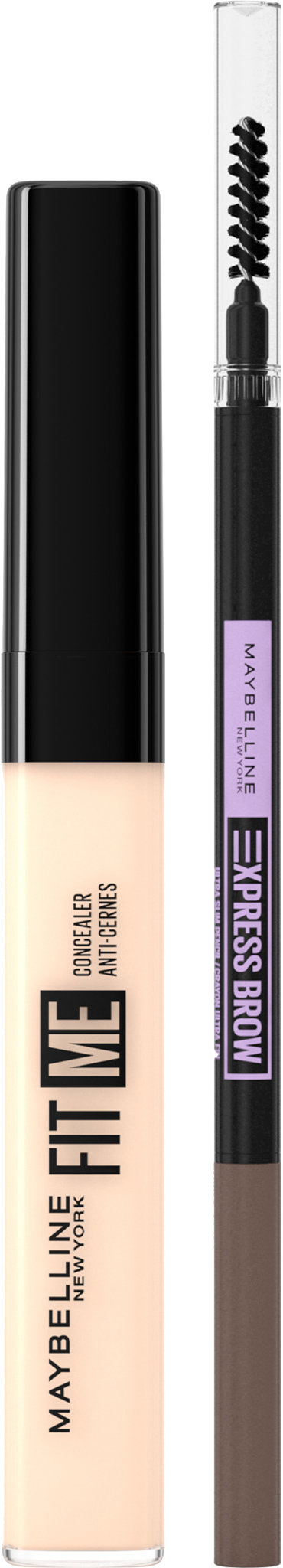 MAYBELLINE NEW YORK Fit Me! Concealer No.05 6,8 ml + Brow Ultra Slim Ash Brown 9 g