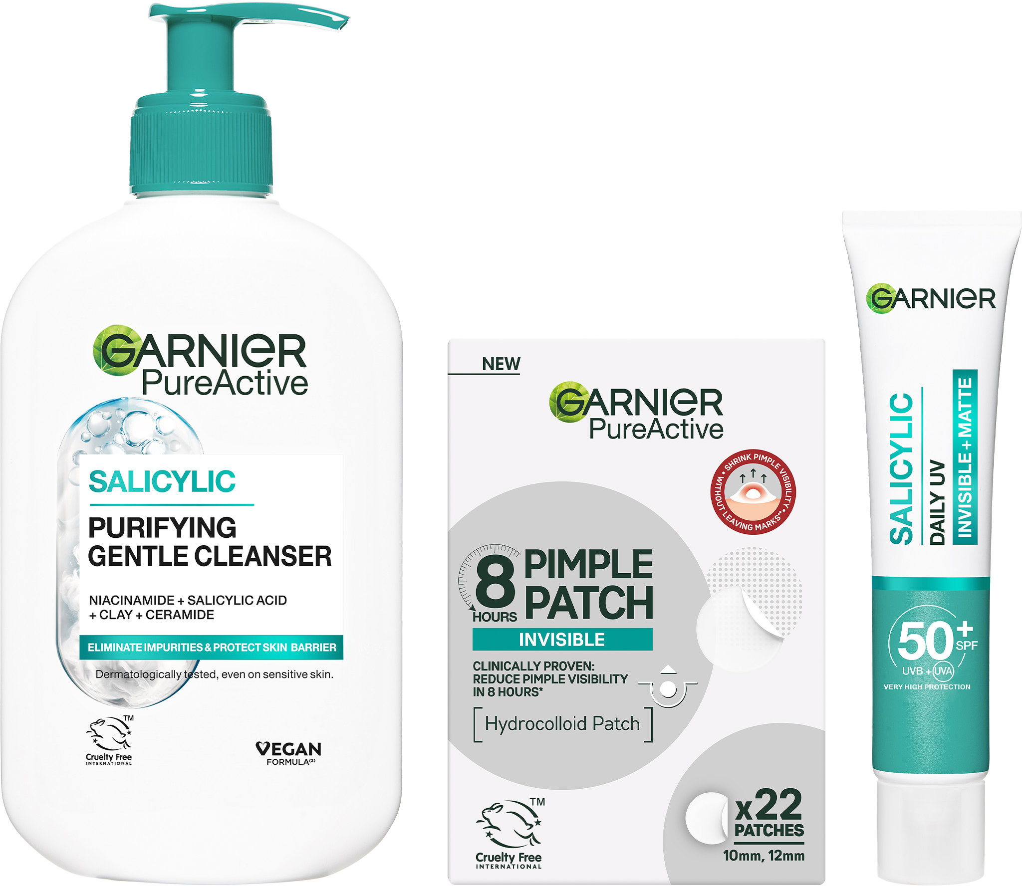 GARNIER Pure Active Sada s náplasťami