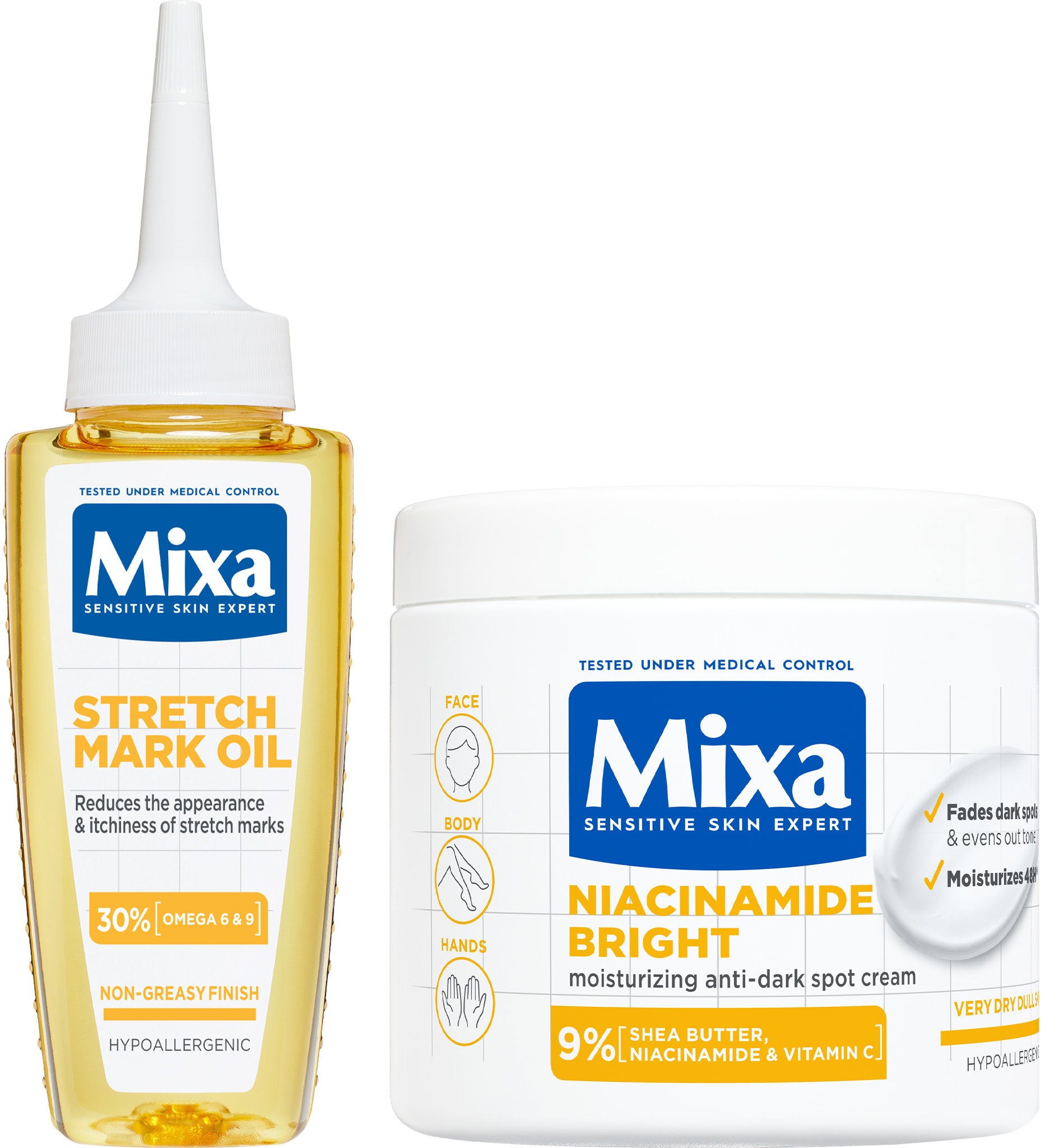 MIXA Olej a krém Sada 500 ml