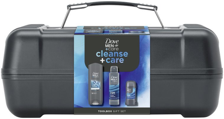 DOVE Men Care Clean Comfort darčeková kazeta s boxom na náradie 450 ml