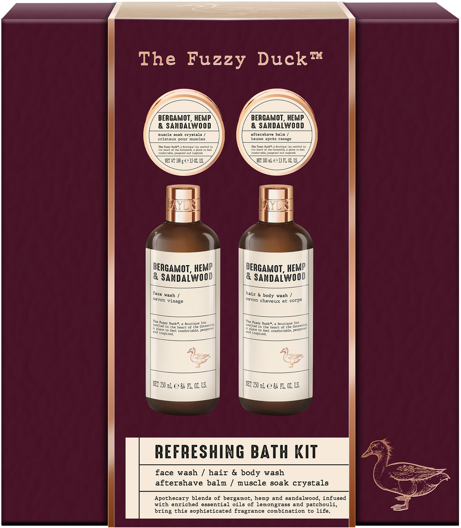 BAYLIS & HARDING Bergamot, Konope & Santal 600 ml