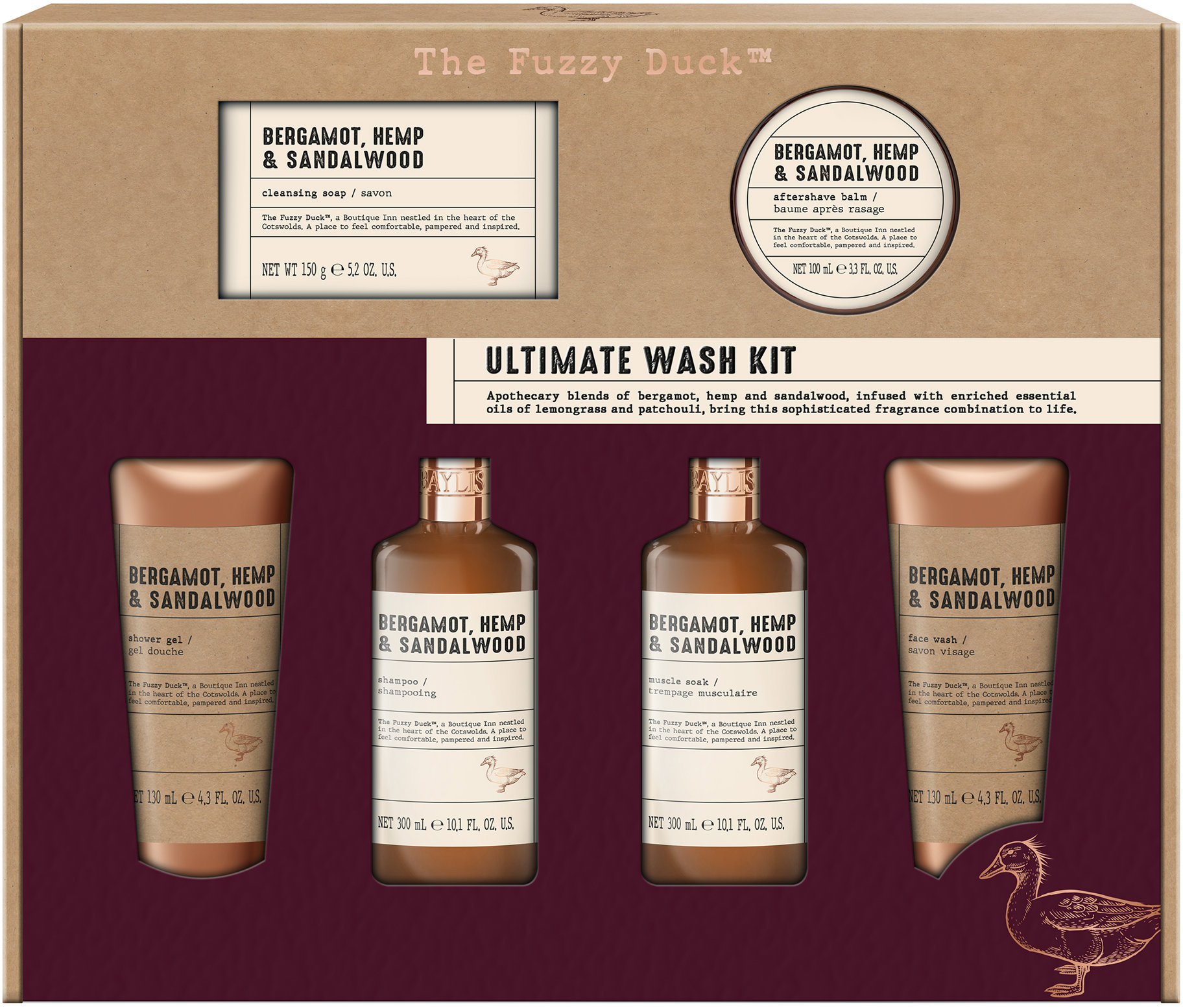 BAYLIS & HARDING Bergamot, Konope & Santal 960 ml