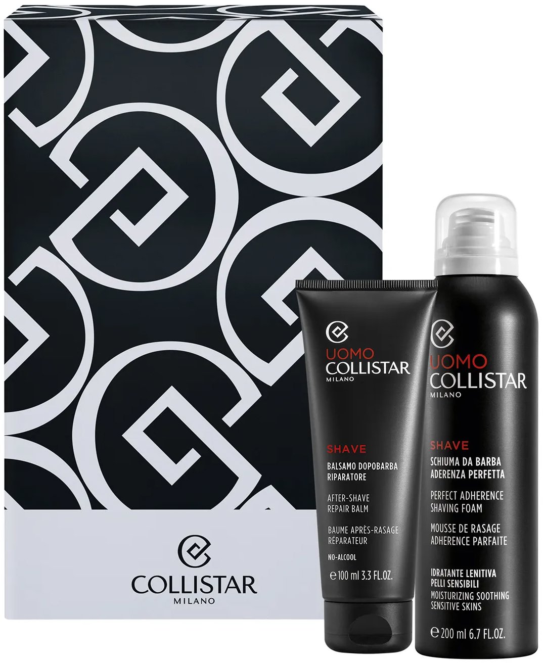 COLLISTAR Giftset Perfect Adherence Shaving Foam Moisturizing Soothing Sensitive Skin 300 ml