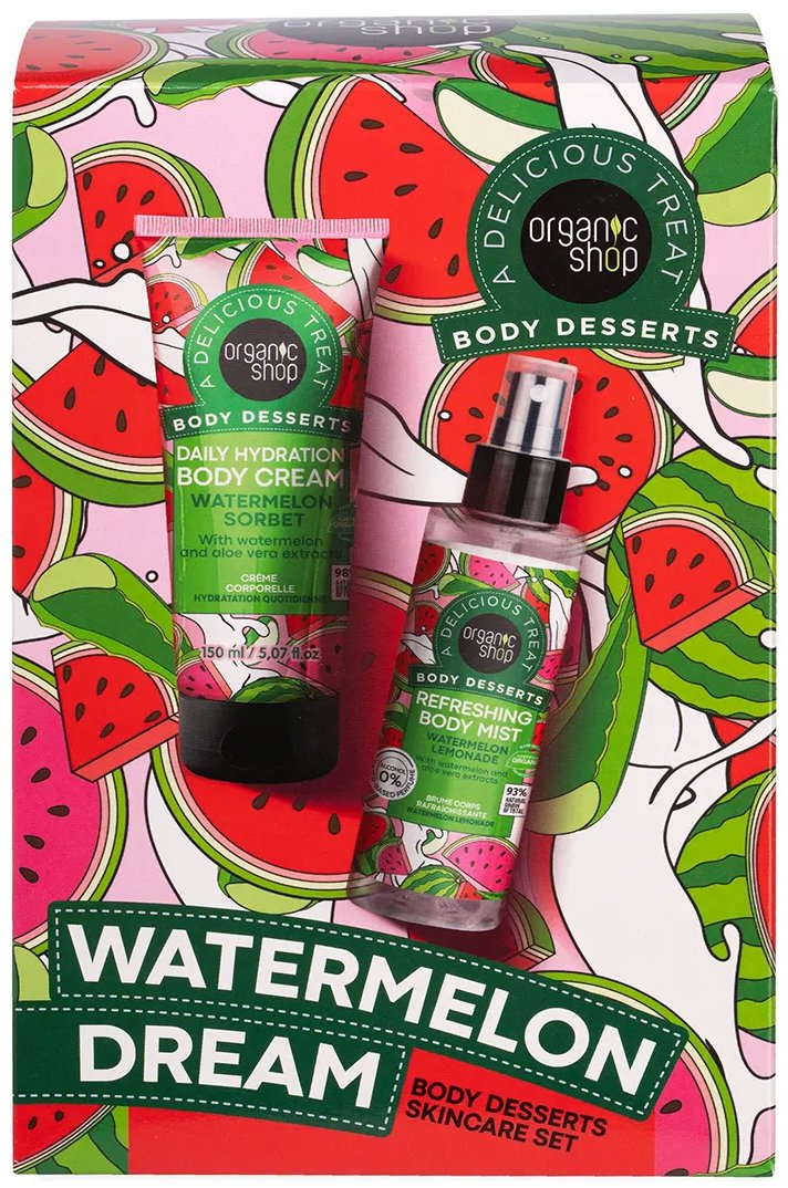 ORGANIC SHOP Watermelon Dream Body Desserts Skincare Set 350 ml