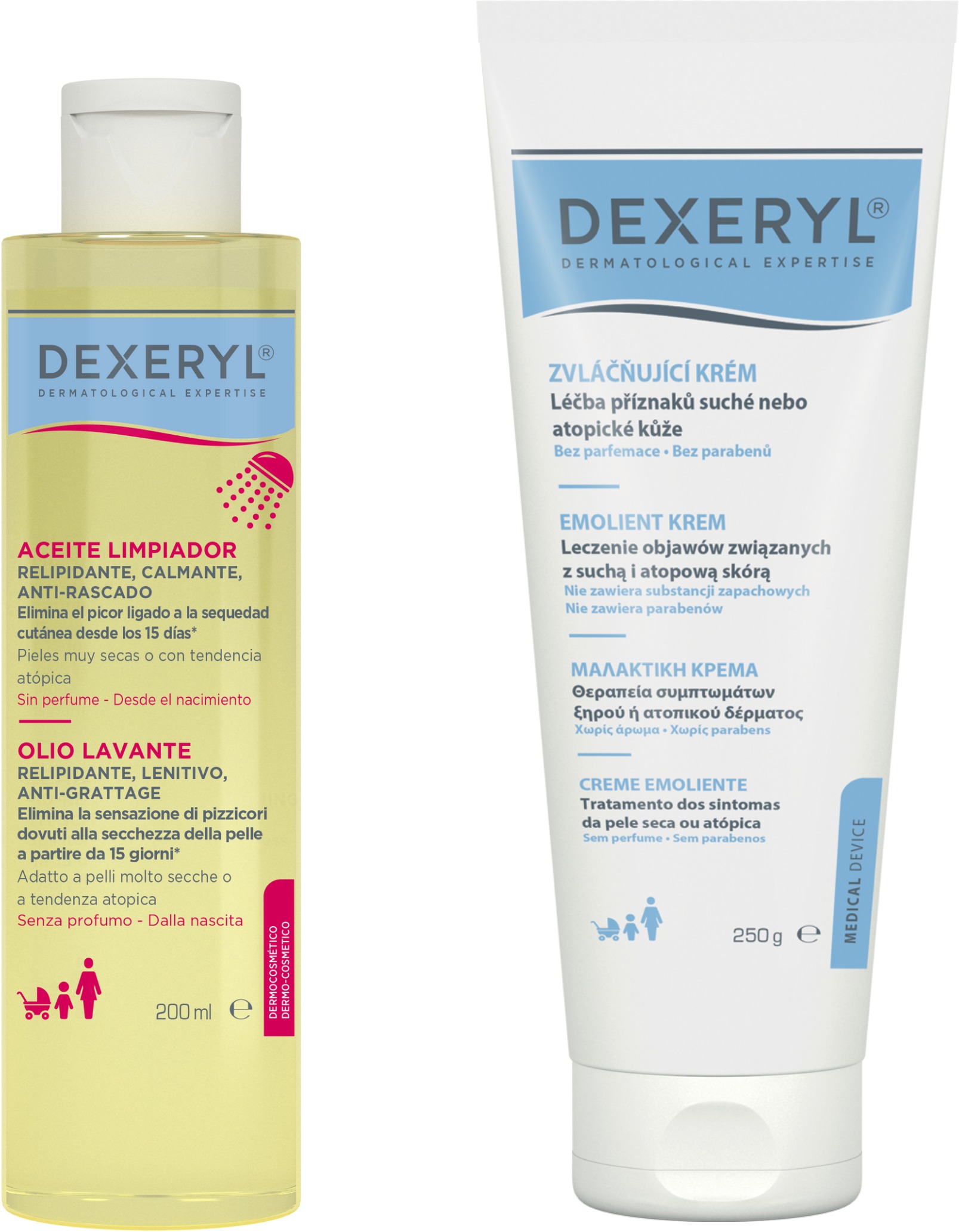 DEXERYL Starostlivosť o veľmi suchú alebo atopickú kožu Set 450 ml