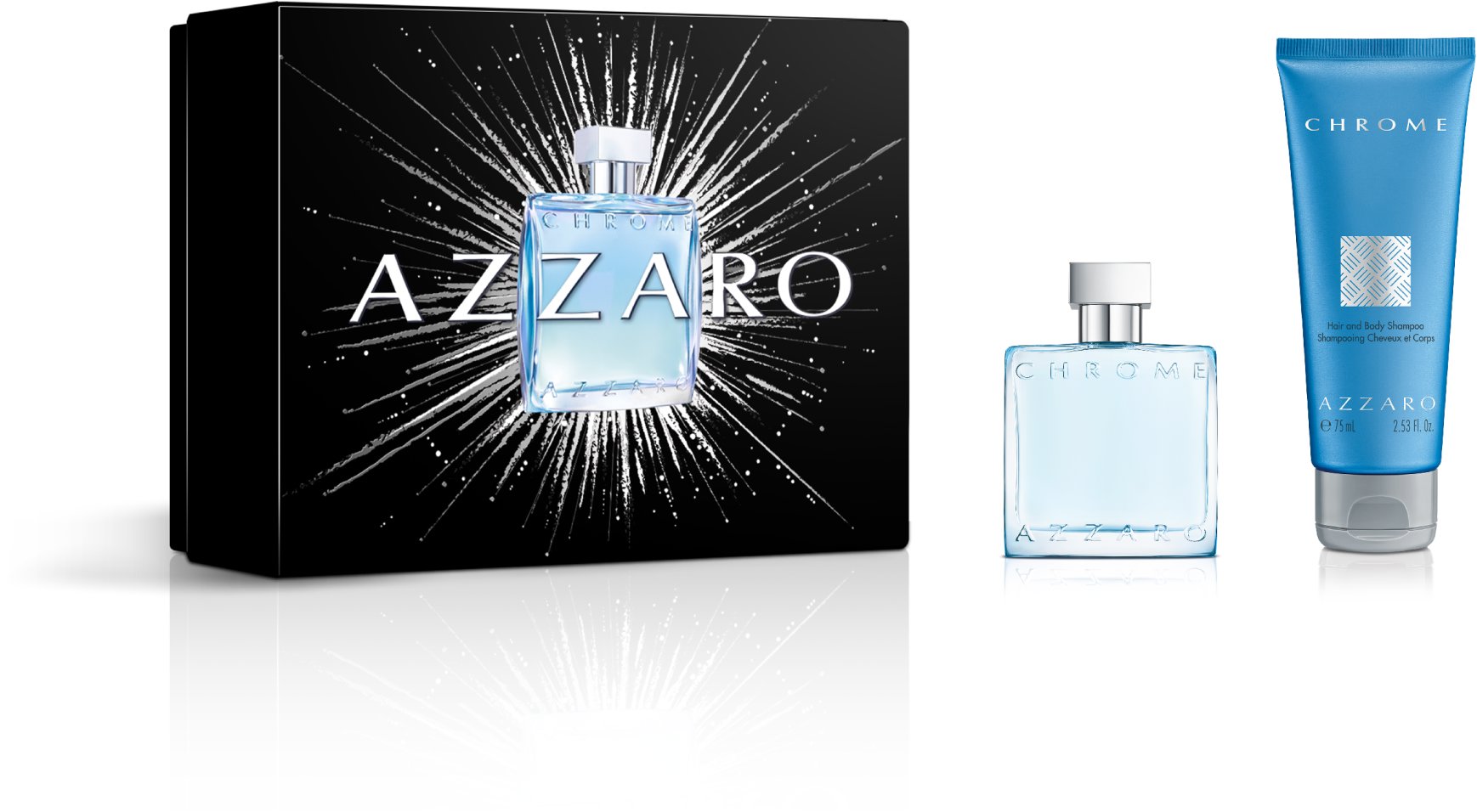 AZZARO Chrome Súprava EdT a sprchový gél 125 ml