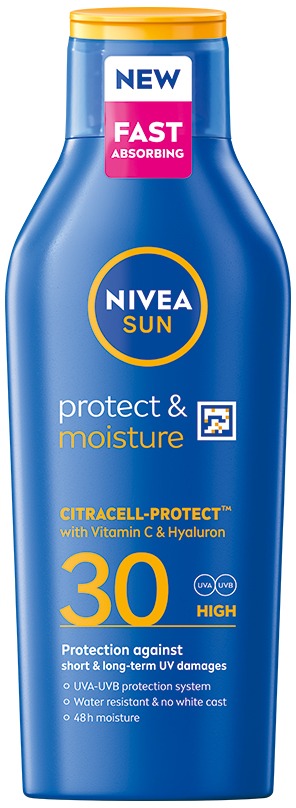 NIVEA Sun Protect & Moisture Lotion SPF 30, 400 ml