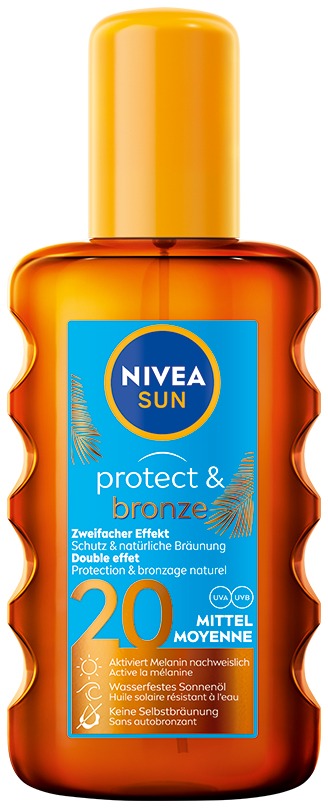NIVEA SUN Protect & Bronze Oil SPF 20 200 ml