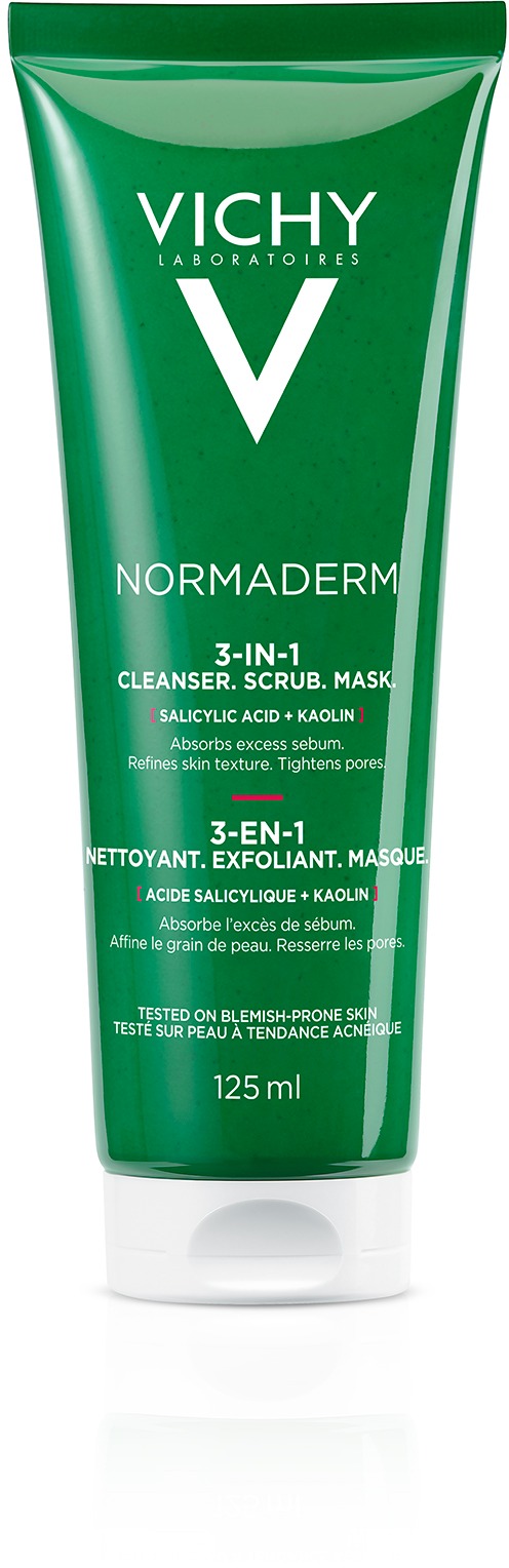 VICHY Normaderm 3 in 1 Scrub + Cleanser + Mask 125 ml