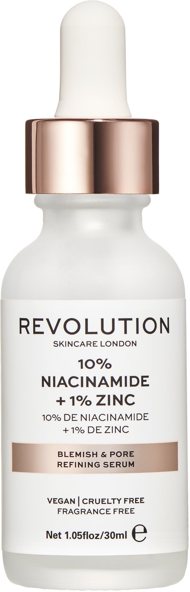 REVOLUTION SKINCARE Blemish and Pore Refining Serum - 10 % Niacinamide + 1 % Zinc 30 ml