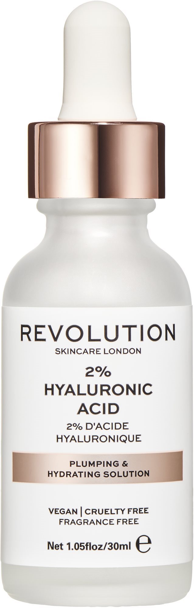REVOLUTION SKINCARE Plumping & Hydrating Solution – 2 % Hyaluronic Acid 30 ml