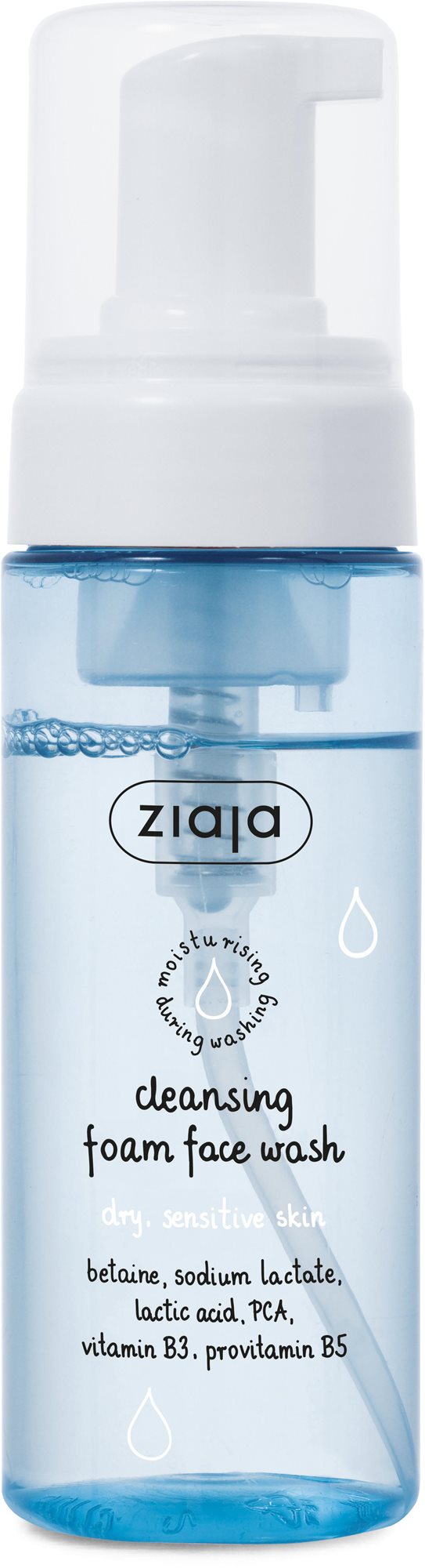 ZIAJA Čistiaca pena na tvár na suchú citlivú pleť 150 ml