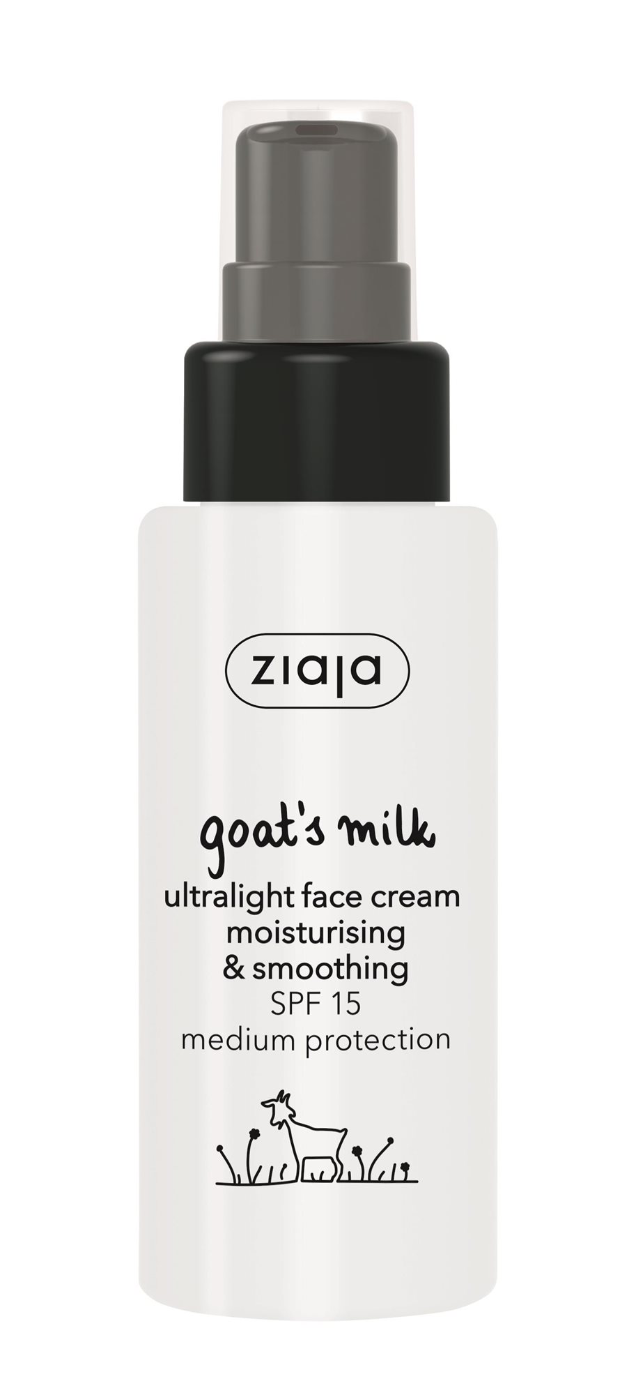ZIAJA Kozie mlieko Vyhladzujúci denný krém SPF15 ultra ľahká formula 50 ml
