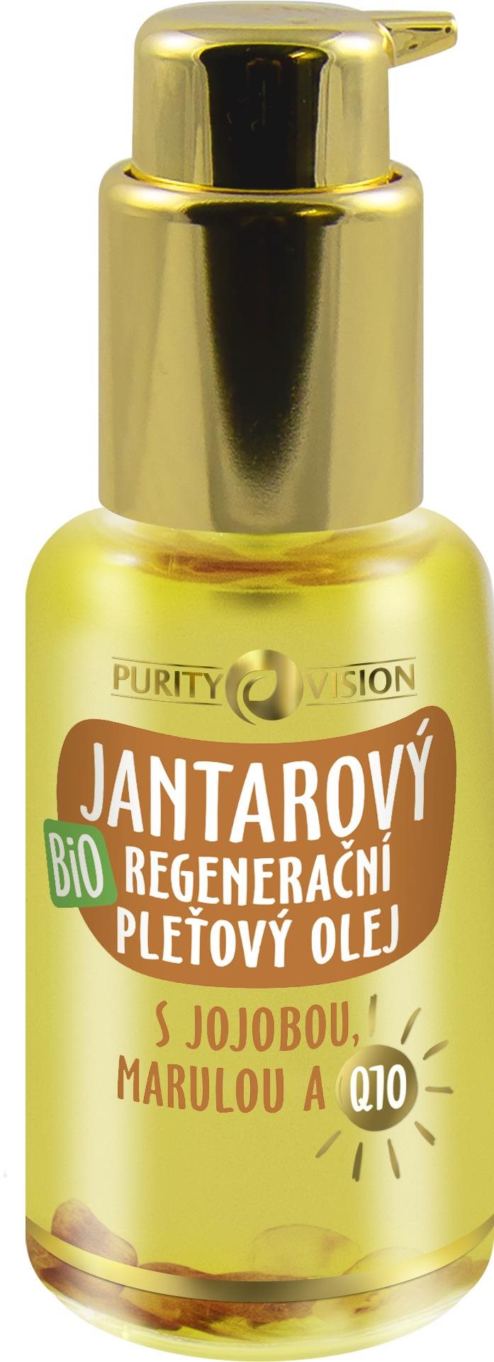 PURITY VISION Bio Jantárový hĺbkovo regeneračný pleťový olej 45 ml