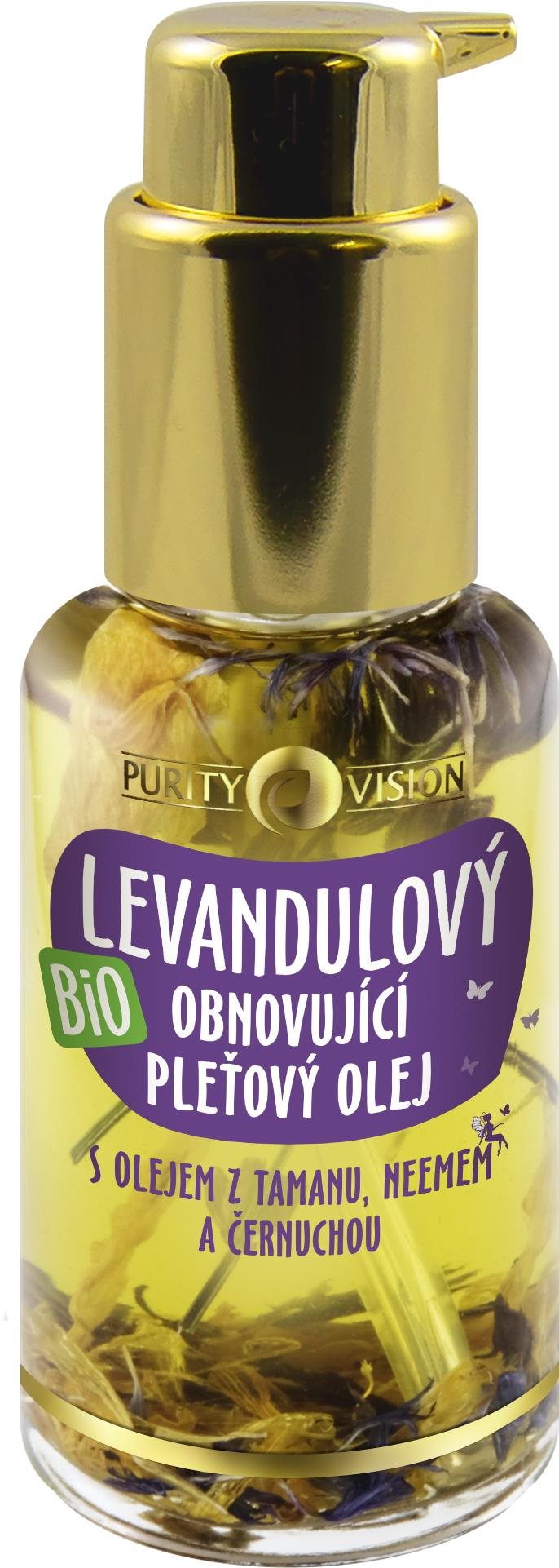 PURITY VISION Bio Levanduľový hĺbkovo obnovujúci pleťový olej 45 ml