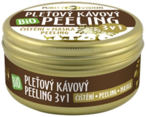 PURITY VISION Bio Kávový pleťový peeling 3 v 1 70 ml